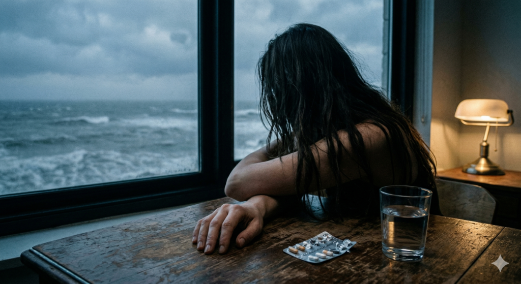 2-Facing deepening economic and social anxieties, many turn to medication just to cope and numb their despair